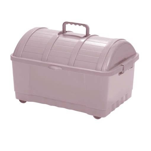 Caixa multiusos KOZZI Baú 40 litros com tampa e 4 rodas 56x38x35cm cores sortidas