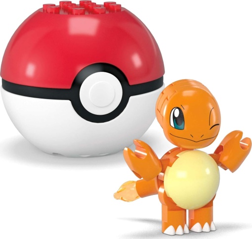 Mega POKEMON Construx Pokebola Charmander & Eevee 40 peças MATTEL