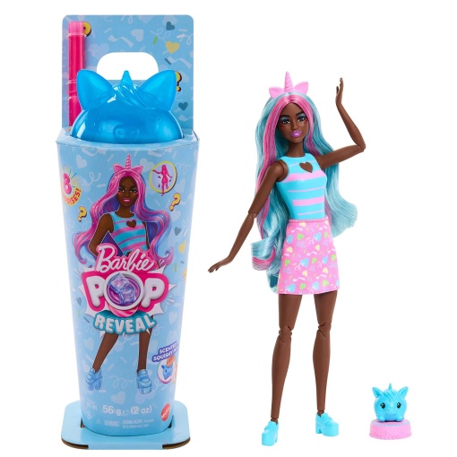 BARBIE Pop Reveal Série Animais Unicórnio MATTEL