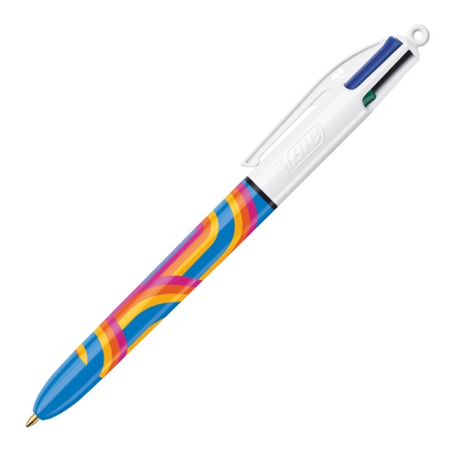 Esferográfica de 4 Cores BIC 4 Colours Lines Azul