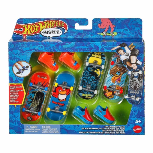 Hot Wheels Skate de Dedos 4 unidades SKY Shredders MATTEL HGT84/JBX57