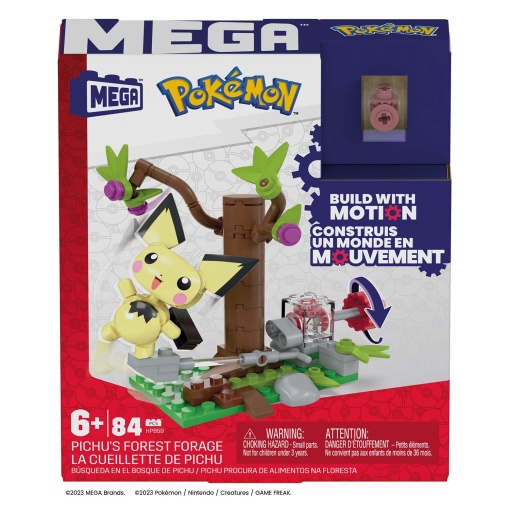 Mega POKEMON Construx Pichu's Forest Forage 84 peças MATTEL