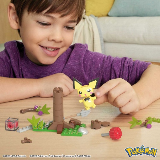 MEGA Pokémon Construx Pichu's Forest Forage 84 peças Mattel HDL75/HPB59