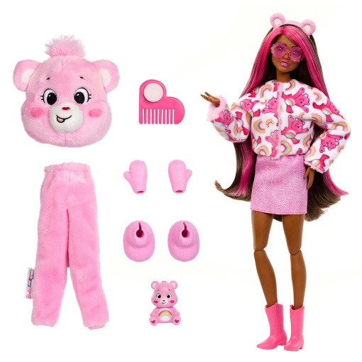 BARBIE Cutie Reveal Ursos Amorosos Rosa MATTEL