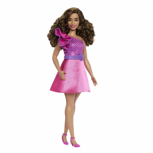 BARBIE Fashionista Vestido Rosa Brilhante MATTEL
