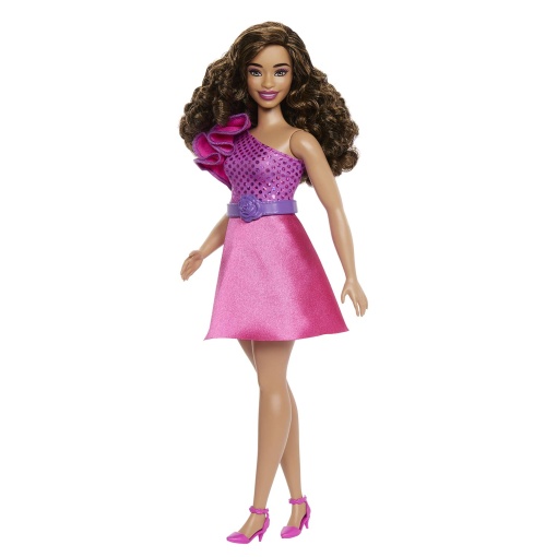 BARBIE Fashionista Vestido Rosa Brilhante MATTEL