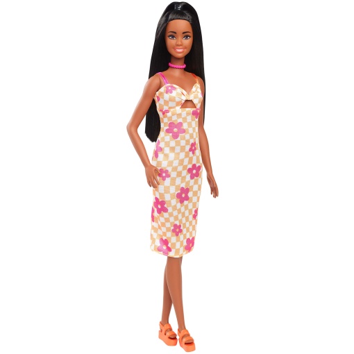 BARBIE Fashionista Vestido Xadrez com Flores MATTEL