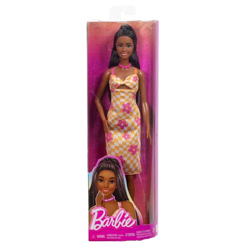 BARBIE Fashionista Vestido Xadrez com Flores MATTEL