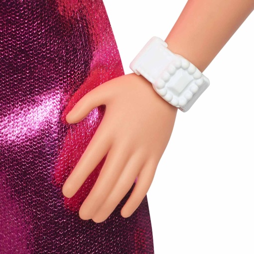 BARBIE Fashionista Vestido de Pele Rosa MATTEL
