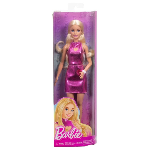 BARBIE Fashionista Vestido de Pele Rosa MATTEL