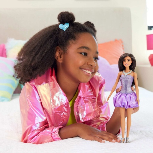 BARBIE Fashionista Vestido Roxo MATTEL