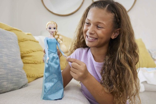 DISNEY FROZEN Elsa Saia Cintilante Verde MATTEL