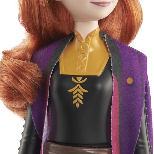 DISNEY FROZEN Anna Saia Preta MATTEL