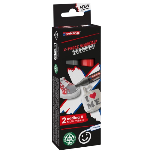 Marcador Acrílico EDDING Multi 6900 2-10mm 2 Cores 690022