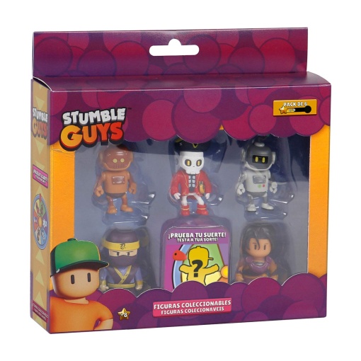 Stumble Guys Pack 6 Figuras Epic Collection 8cm Sortido BIZAK