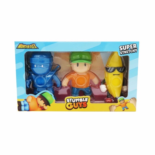 Monster Flex Stumble Guys pack 3 figuras BIZAK