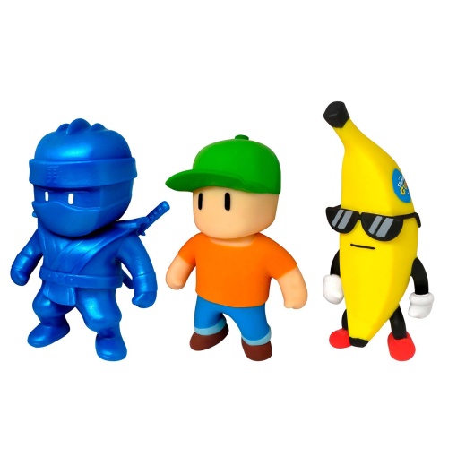 Monster Flex Stumble Guys pack 3 figuras BIZAK
