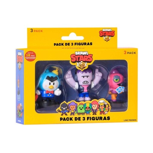 Brawl Stars 3 Figuras Sortido BIZAK