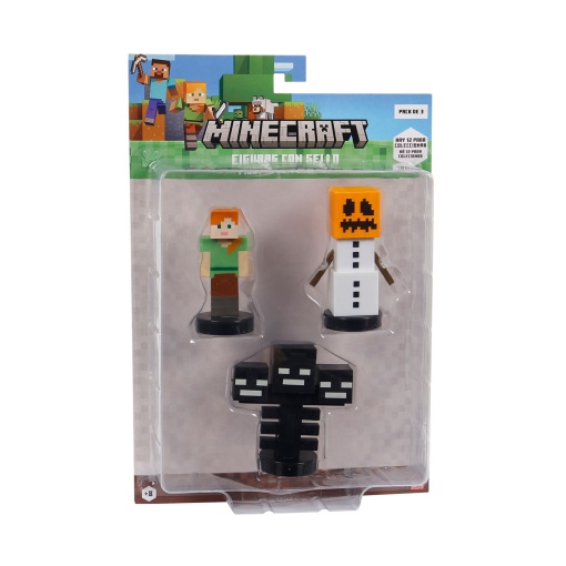 MINECRAFT 3 Figuras Sortido BIZAK