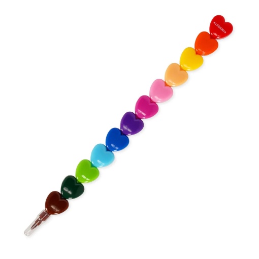 Lápis de Cera Empilhável LEGAMI Dream In Colour Heart 12 Cores