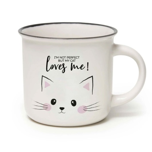 Caneca de Porcelana LEGAMI Cup-puccino Kitty 350ml