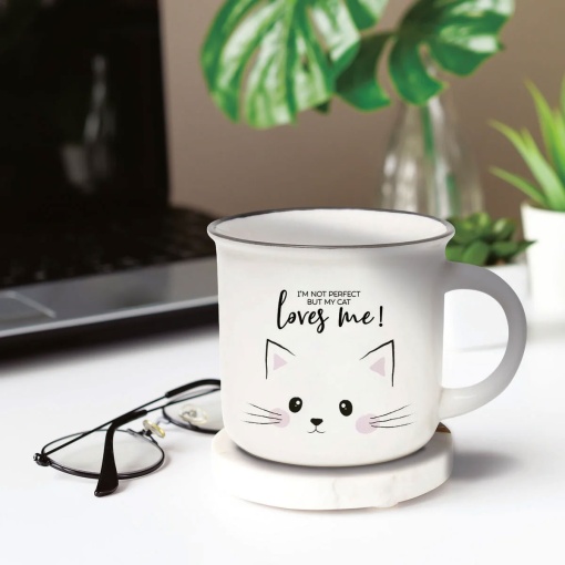 Caneca de Porcelana LEGAMI Cup-puccino Kitty 350ml