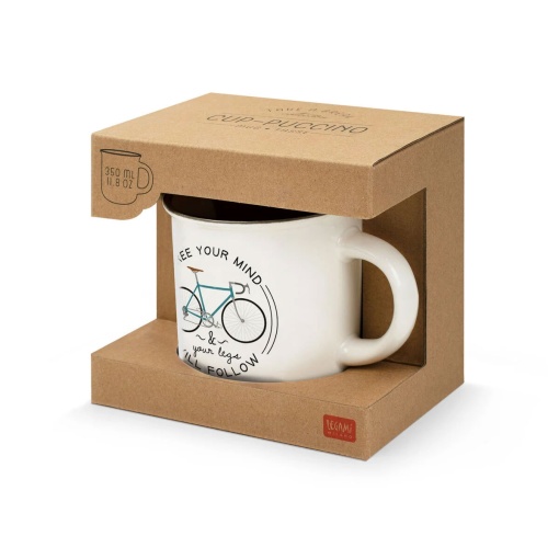 Caneca de Porcelana LEGAMI Cup-puccino Bike Lover 350ml