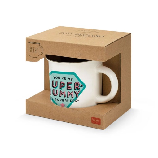 Caneca de Porcelana LEGAMI Cup-puccino Super Mummy 350ml