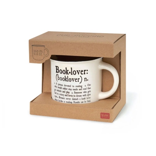 Caneca de Porcelana LEGAMI Cup-puccino Book Lover 350ml
