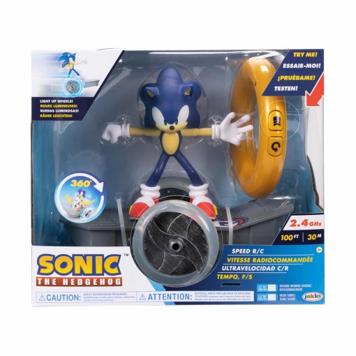 SONIC Figura + Skate Telecomandado Jakks