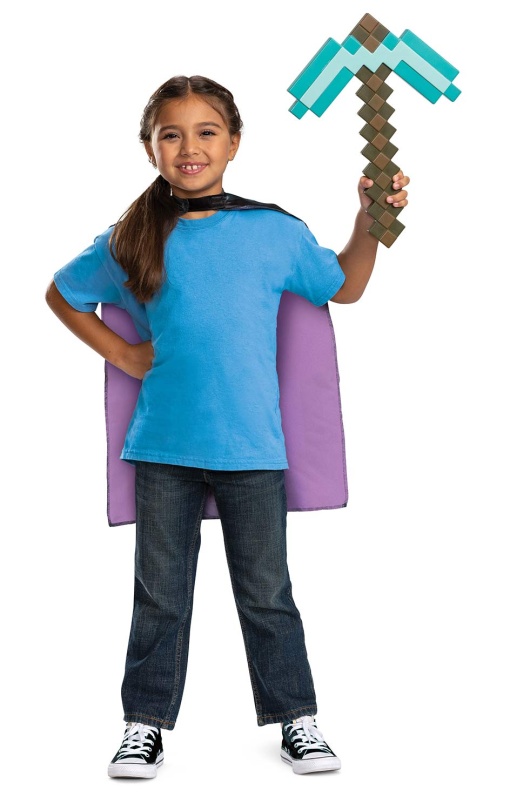 MINECRAFT Conjunto Capa + Picareta JAKKS