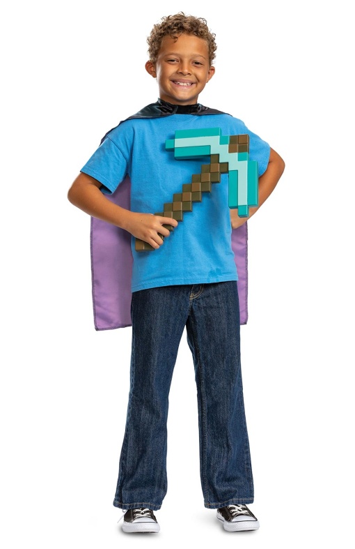 MINECRAFT Conjunto Capa + Picareta JAKKS