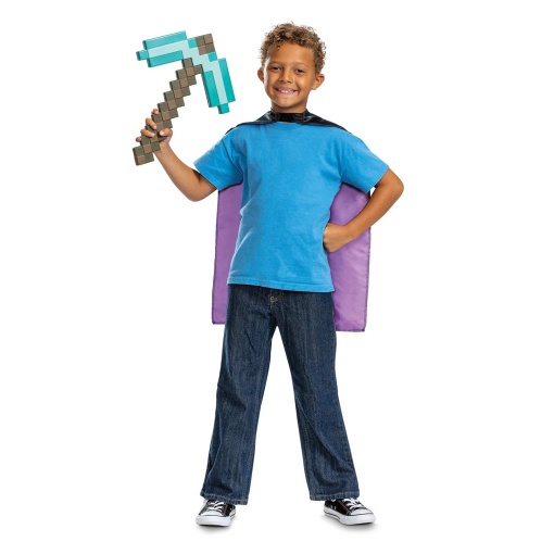MINECRAFT Conjunto Capa + Picareta JAKKS