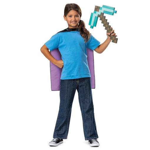 MINECRAFT Conjunto Capa + Picareta JAKKS