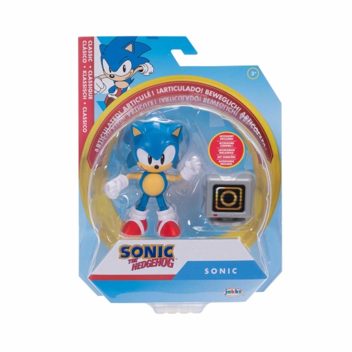 Sonic figura 10cm + acessório sortido Jakks
