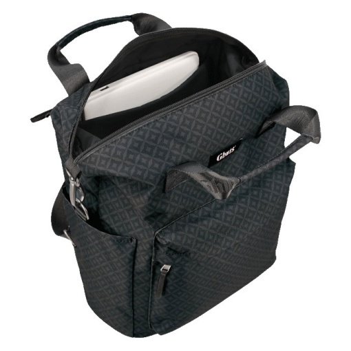 Mala de Tiracolo para Portátil 14" GHUTS Diamonds Black 2025 29x32x14cm