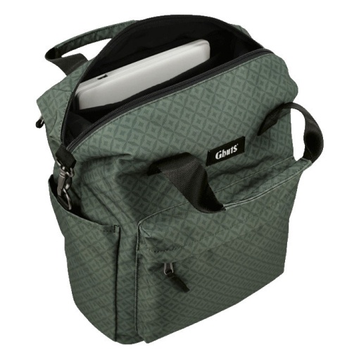 Mala de Tiracolo para Portátil 14" GHUTS Diamonds Green 2025 29x32x14cm