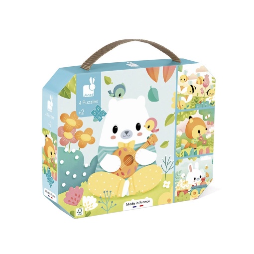 Puzzle JANOD 6-9-12-16 peças Evolutivo Animais