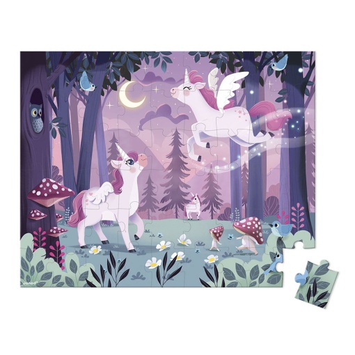 Puzzle JANOD 54 peças unicórnio