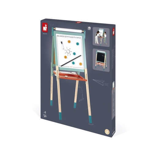 Quadro Duplo Magnético/Ardósia Regulável+ Acessórios 58x65x126cm JANOD