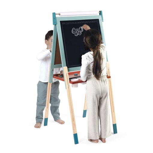 Quadro Duplo Magnético/Ardósia Regulável+ Acessórios 58x65x126cm JANOD