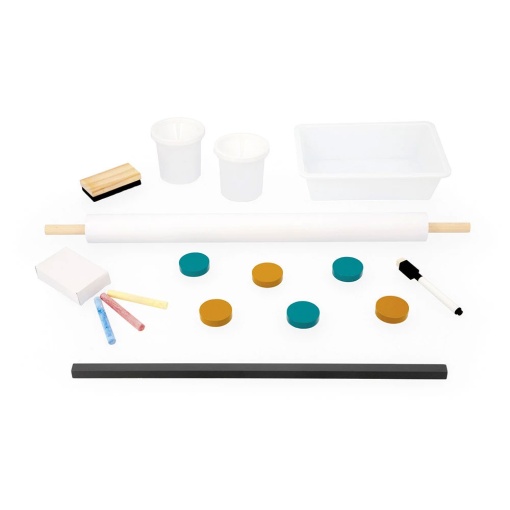 Quadro Duplo Magnético/Ardósia Regulável+ Acessórios 58x65x126cm JANOD