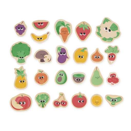 Magnéticos Frutas e Vegetais 24 Peças JANOD