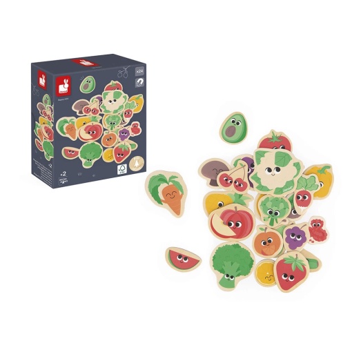 Magnéticos Frutas e Vegetais 24 Peças JANOD