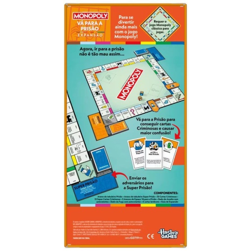 Monopoly expansão vai para a prisão HASBRO Games