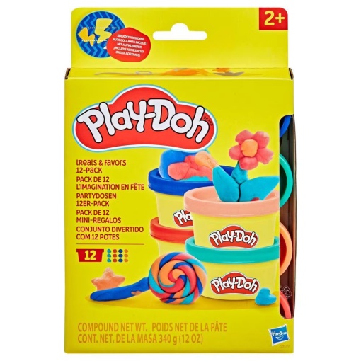 Plasticina Conjunto Divertido com 12 Potes 340g Play-Doh