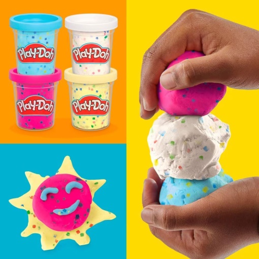 Plasticina Confetti 4 Potes 340g Play-Doh