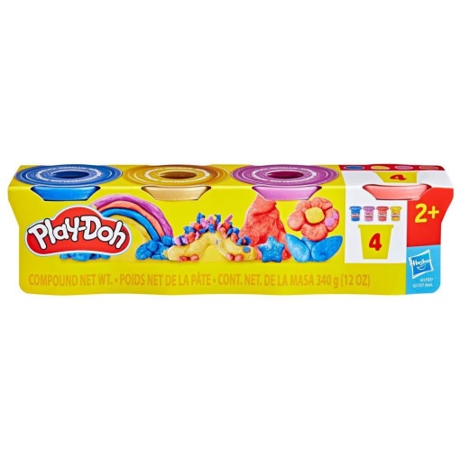 Plasticina Metálica 4 Potes 340g Play-Doh