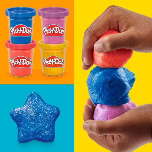 Plasticina Metálica 4 Potes 340g Play-Doh