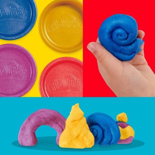 Plasticina Metálica 4 Potes 340g Play-Doh